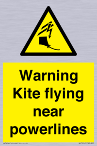 WV7804: Warning Kite flying near powerlines