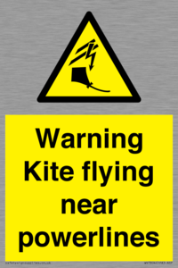 WV7804: Warning Kite flying near powerlines