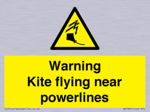 WV7804: Warning Kite flying near powerlines