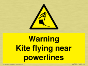 WV7804: Warning Kite flying near powerlines
