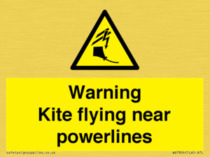 WV7804: Warning Kite flying near powerlines