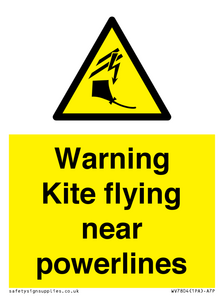 WV7804: Warning Kite flying near powerlines