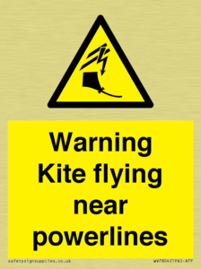WV7804: Warning Kite flying near powerlines