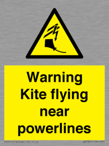 WV7804: Warning Kite flying near powerlines