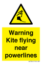 WV7804: Warning Kite flying near powerlines