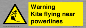WV7804: Warning Kite flying near powerlines