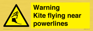 WV7804: Warning Kite flying near powerlines