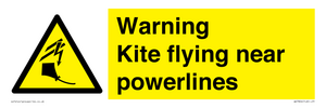 WV7804: Warning Kite flying near powerlines