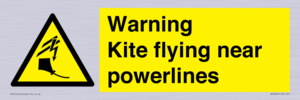 WV7804: Warning Kite flying near powerlines