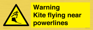 WV7804: Warning Kite flying near powerlines