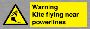 WV7804: Warning Kite flying near powerlines