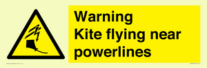 WV7804: Warning Kite flying near powerlines