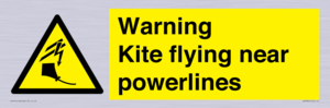 WV7804: Warning Kite flying near powerlines