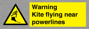 WV7804: Warning Kite flying near powerlines