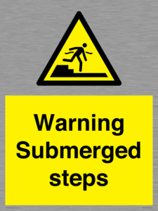 WV7807: Warning Submerged steps