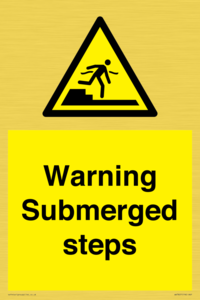 WV7807: Warning Submerged steps