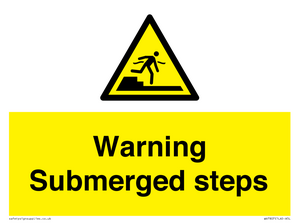 WV7807: Warning Submerged steps