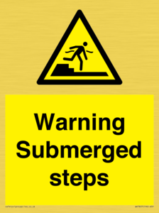 WV7807: Warning Submerged steps