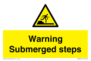 WV7807: Warning Submerged steps
