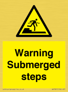 WV7807: Warning Submerged steps