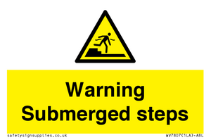 WV7807: Warning Submerged steps