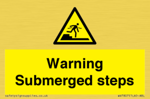 WV7807: Warning Submerged steps