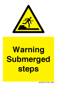 WV7807: Warning Submerged steps
