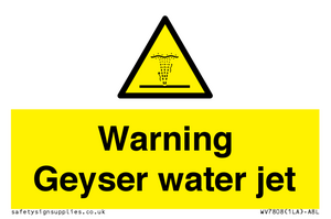 WV7808: Warning Geyser water jet