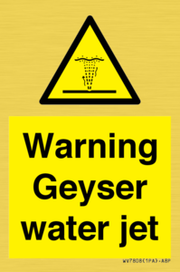 WV7808: Warning Geyser water jet