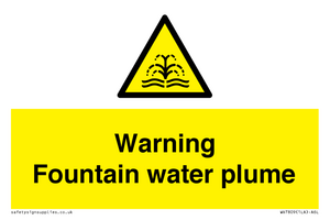 WV7809: Warning Fountain water plume