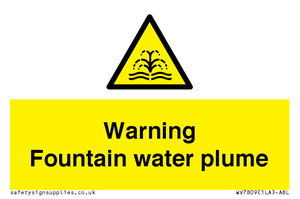 WV7809: Warning Fountain water plume