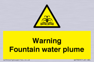 WV7809: Warning Fountain water plume