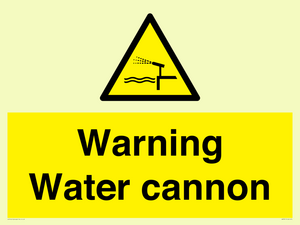 WV7811: Warning Water cannon