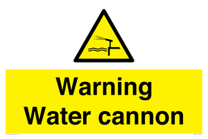 WV7811: Warning Water cannon