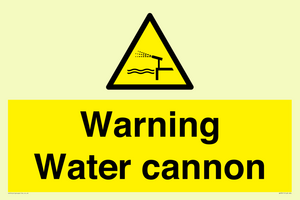 WV7811: Warning Water cannon