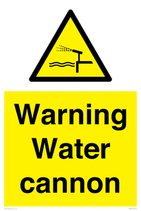 WV7811: Warning Water cannon