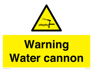 WV7811: Warning Water cannon