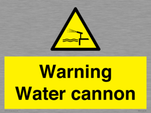 WV7811: Warning Water cannon