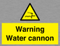 WV7811: Warning Water cannon