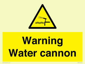 WV7811: Warning Water cannon