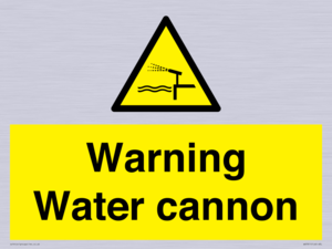 WV7811: Warning Water cannon