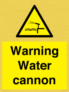 WV7811: Warning Water cannon