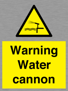 WV7811: Warning Water cannon