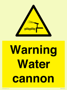 WV7811: Warning Water cannon