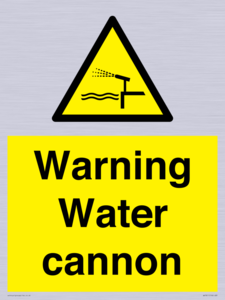 WV7811: Warning Water cannon