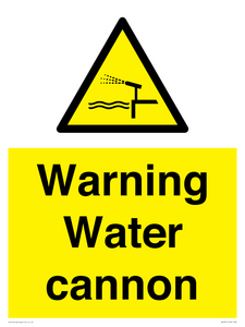 WV7811: Warning Water cannon