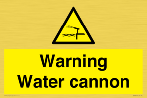WV7811: Warning Water cannon
