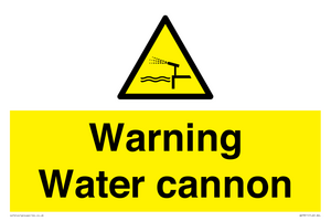 WV7811: Warning Water cannon