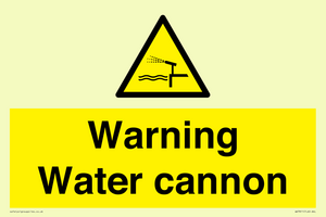 WV7811: Warning Water cannon