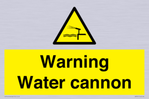 WV7811: Warning Water cannon